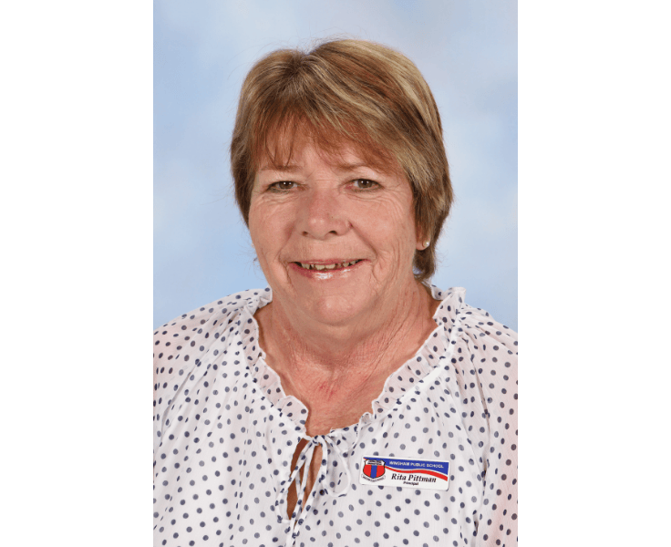 Image of the school principal, Mrs Pittman.