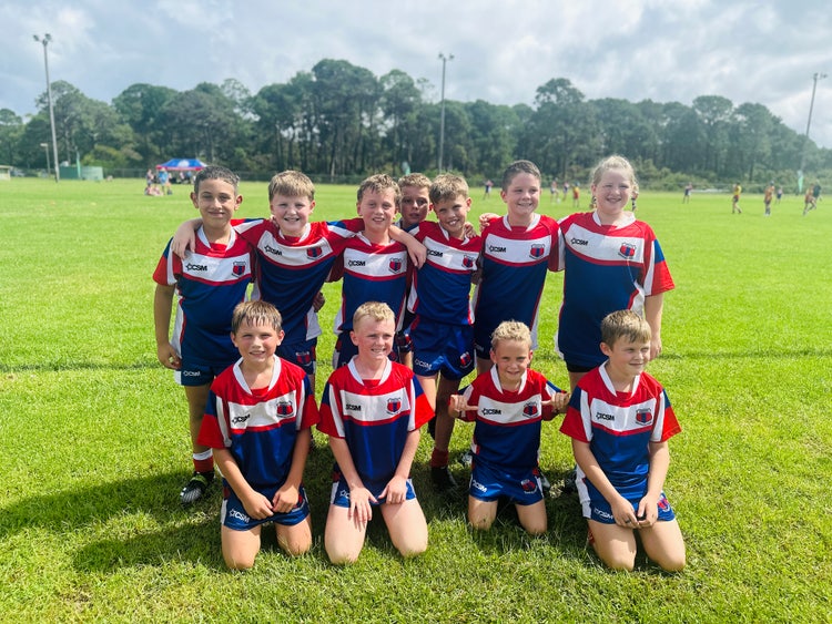 School sporting group photo.